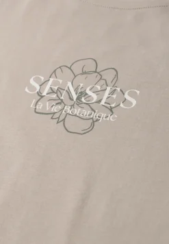 Shirt met ronde hals en Wording Artwork