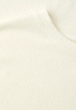 Shirt met ronde hals in gebreide look