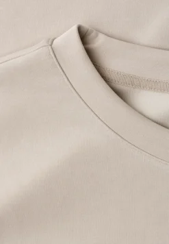 Shirt met ronde hals in Silk-Look