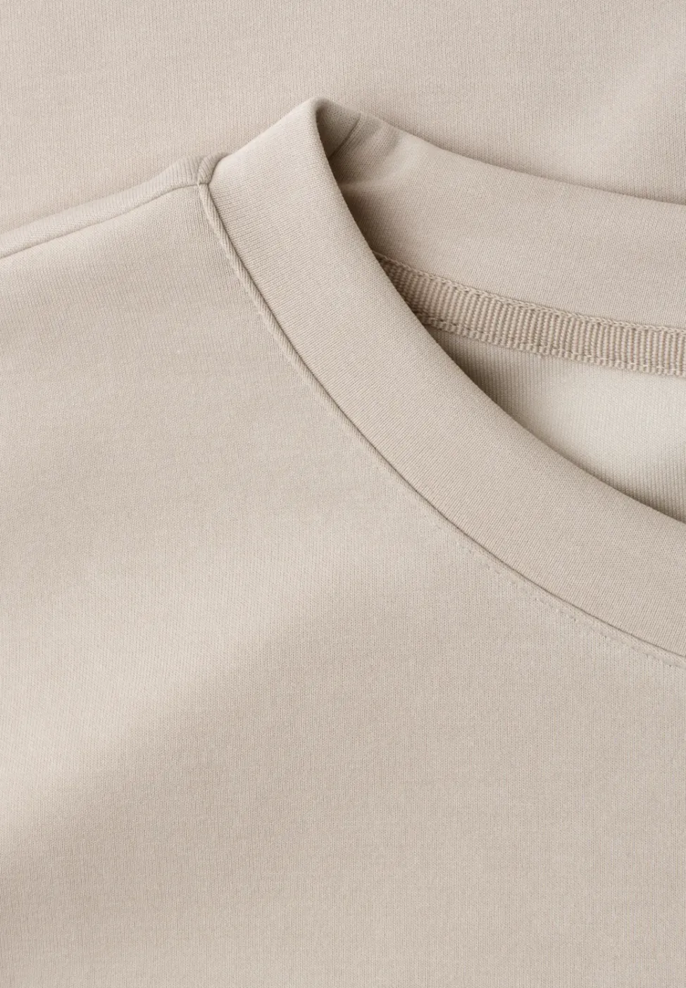 Shirt met ronde hals in Silk-Look