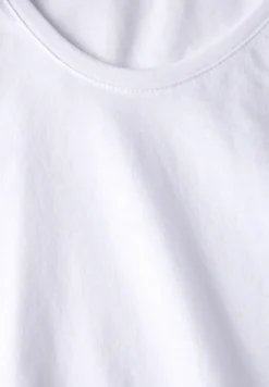 Shirt met ronde V-hals