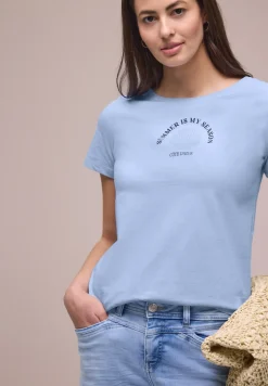 Shirt met schelpenprint