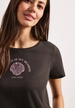 Shirt met schelpenprint