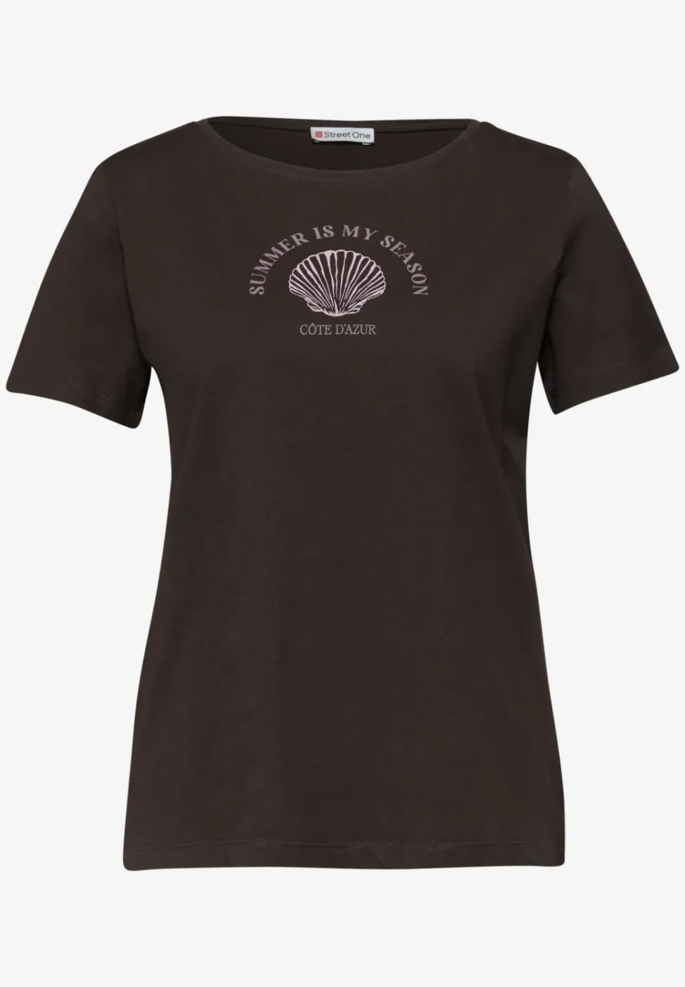 Shirt met schelpenprint
