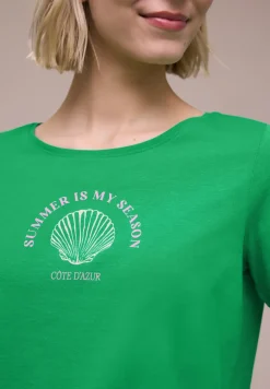 Shirt met schelpenprint