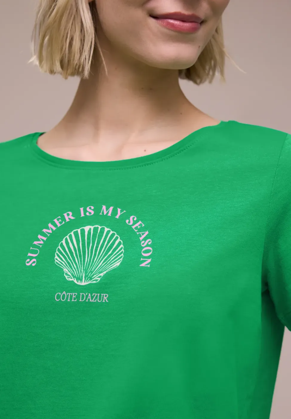 Shirt met schelpenprint