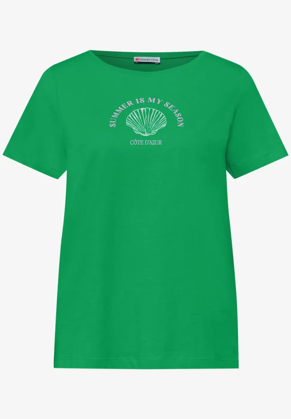 Shirt met schelpenprint