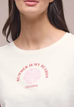 Shirt met schelpenprint