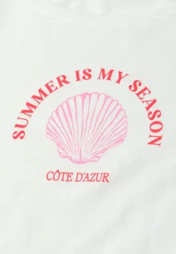 Shirt met schelpenprint