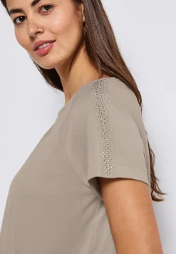 Shirt met schouderdetail