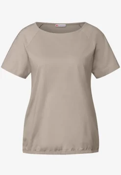 Shirt met schouderdetail