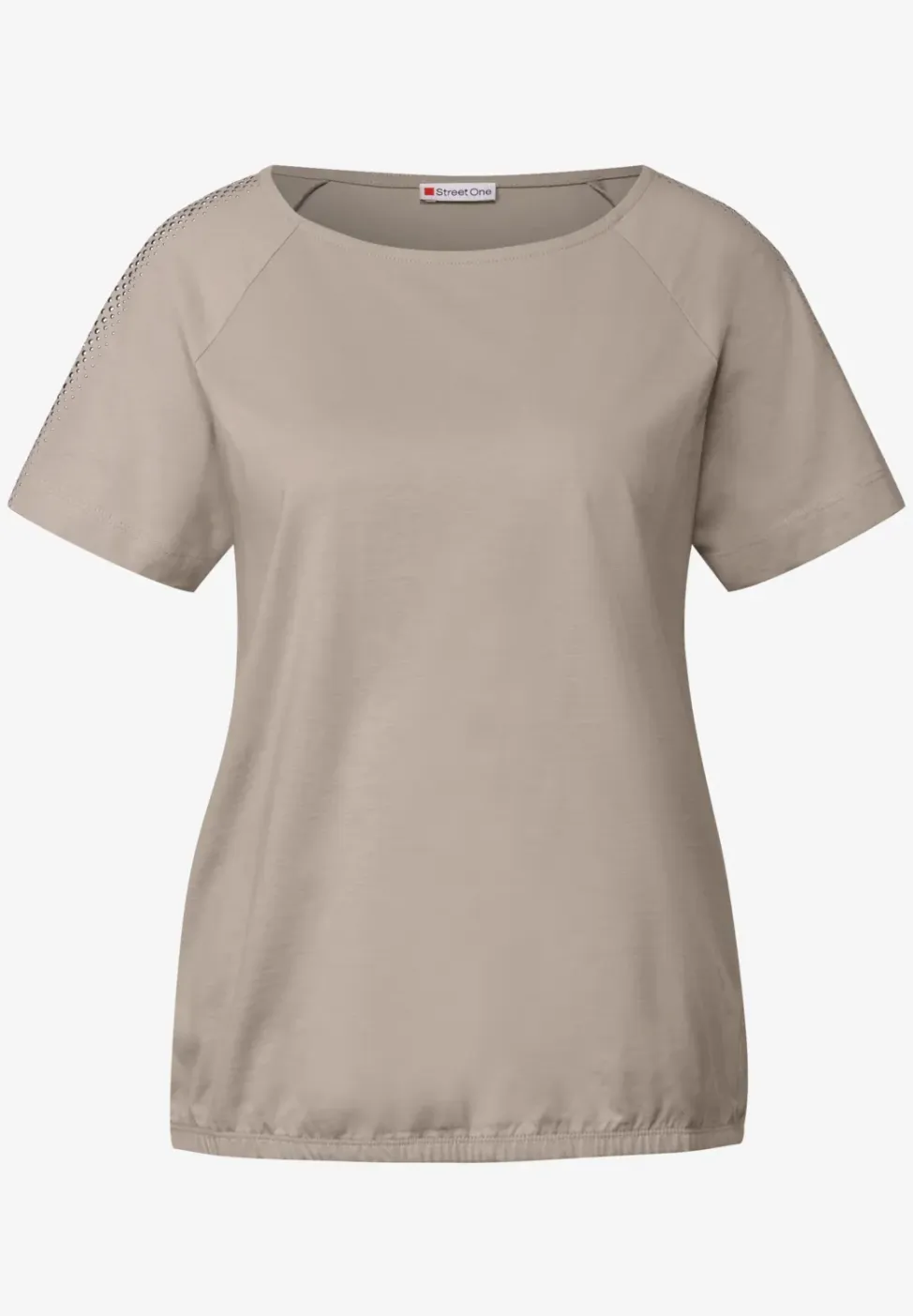 Shirt met schouderdetail