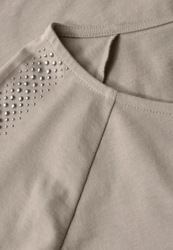 Shirt met schouderdetail