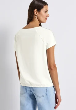 Shirt met schouderdetail