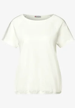 Shirt met schouderdetail