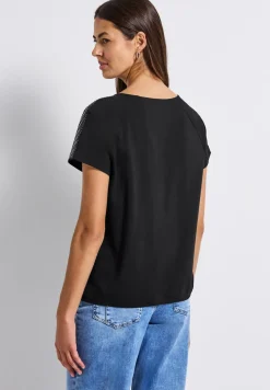 Shirt met schouderdetail