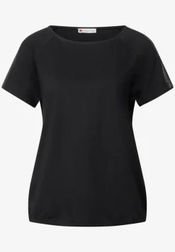 Shirt met schouderdetail