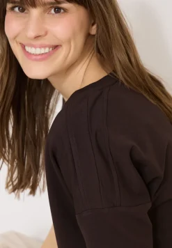 Shirt met schouderdetail