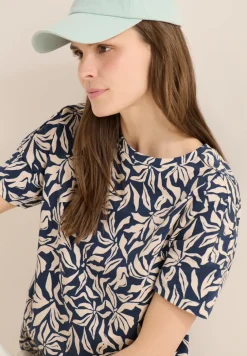Shirt met schouderdetail