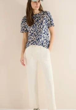 Shirt met schouderdetail