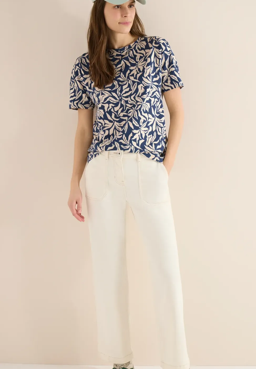 Shirt met schouderdetail