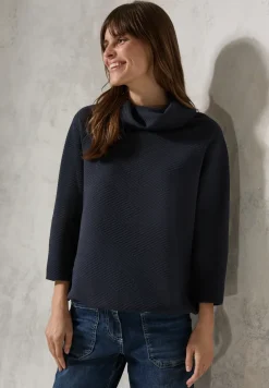 Shirt met sjaalkraag