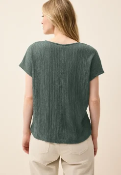 Shirt met smokstructuur