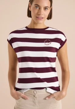 Shirt met strepen en printdetail