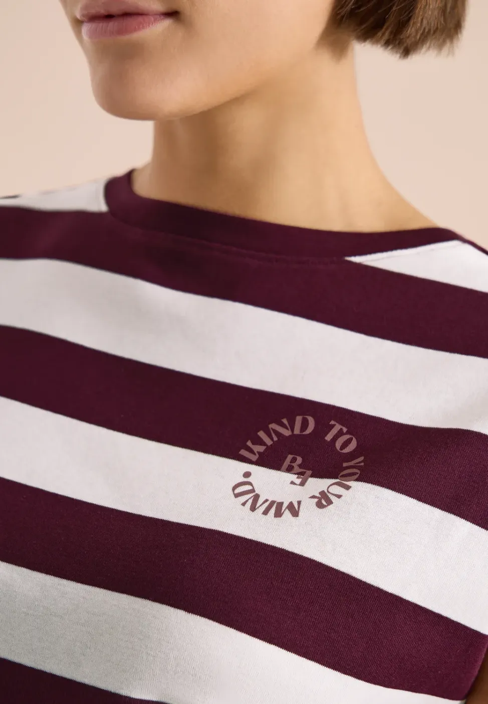 Shirt met strepen en printdetail