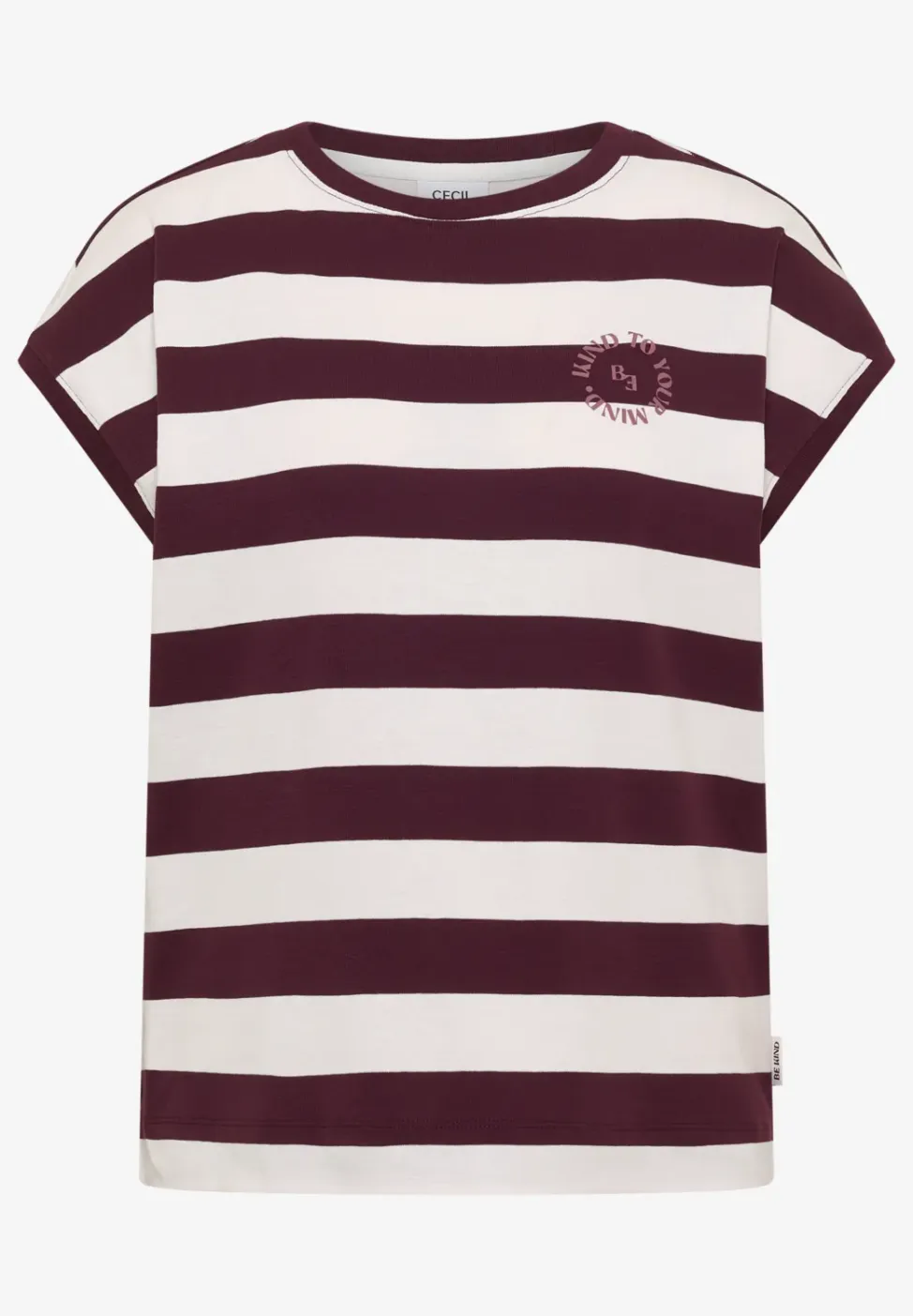 Shirt met strepen en printdetail