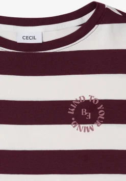 Shirt met strepen en printdetail