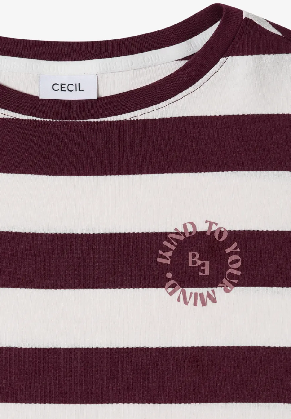 Shirt met strepen en printdetail