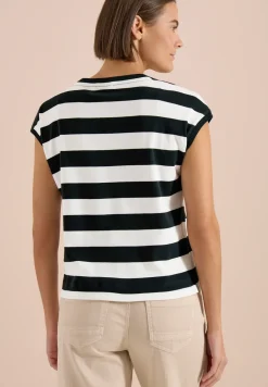 Shirt met strepen en printdetail