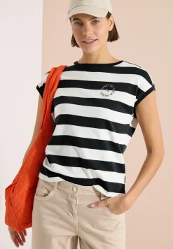 Shirt met strepen en printdetail