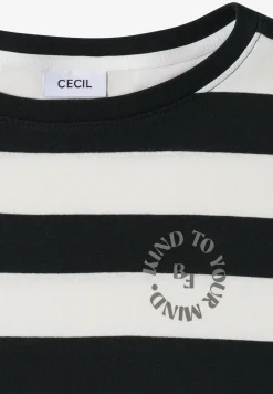 Shirt met strepen en printdetail