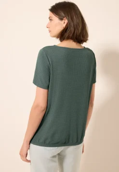 Shirt met structuur en knopen