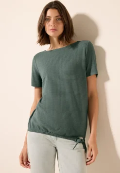 Shirt met structuur en knopen