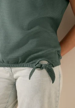 Shirt met structuur en knopen