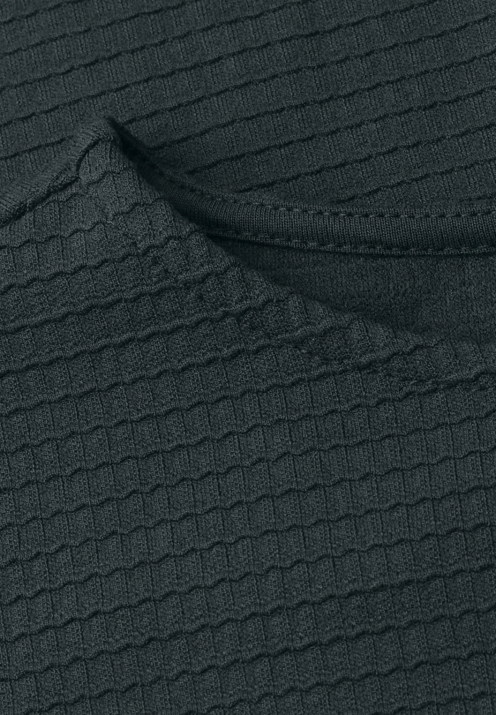 Shirt met structuur in effen kleur
