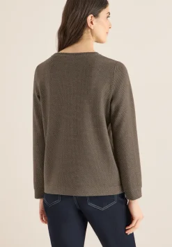 Shirt met structuur in twee kleuren
