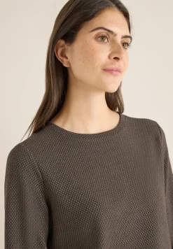 Shirt met structuur in twee kleuren