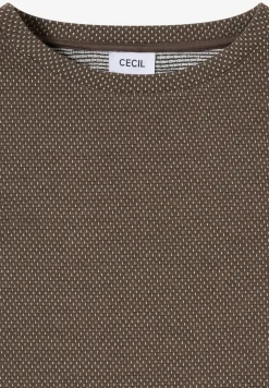Shirt met structuur in twee kleuren