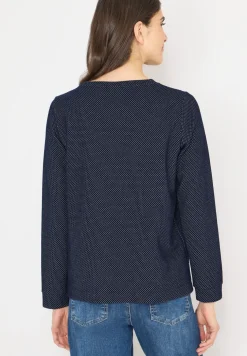 Shirt met structuur in twee kleuren