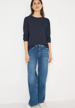 Shirt met structuur in twee kleuren