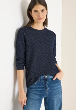 Shirt met structuur in twee kleuren