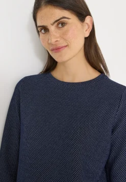 Shirt met structuur in twee kleuren