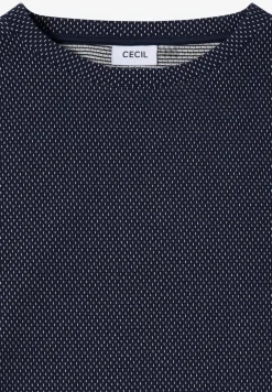 Shirt met structuur in twee kleuren