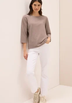 Shirt met structuur in twee kleuren