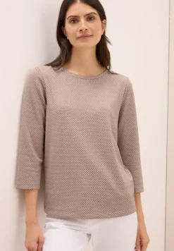 Shirt met structuur in twee kleuren