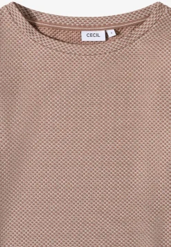 Shirt met structuur in twee kleuren